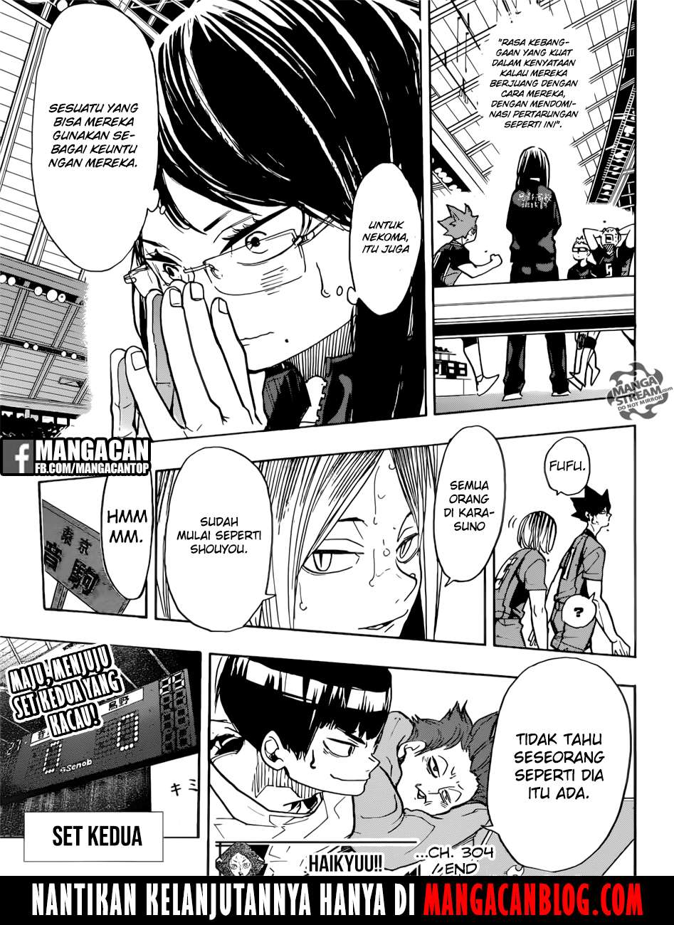Haikyuu!! Chapter 304 Gambar 19
