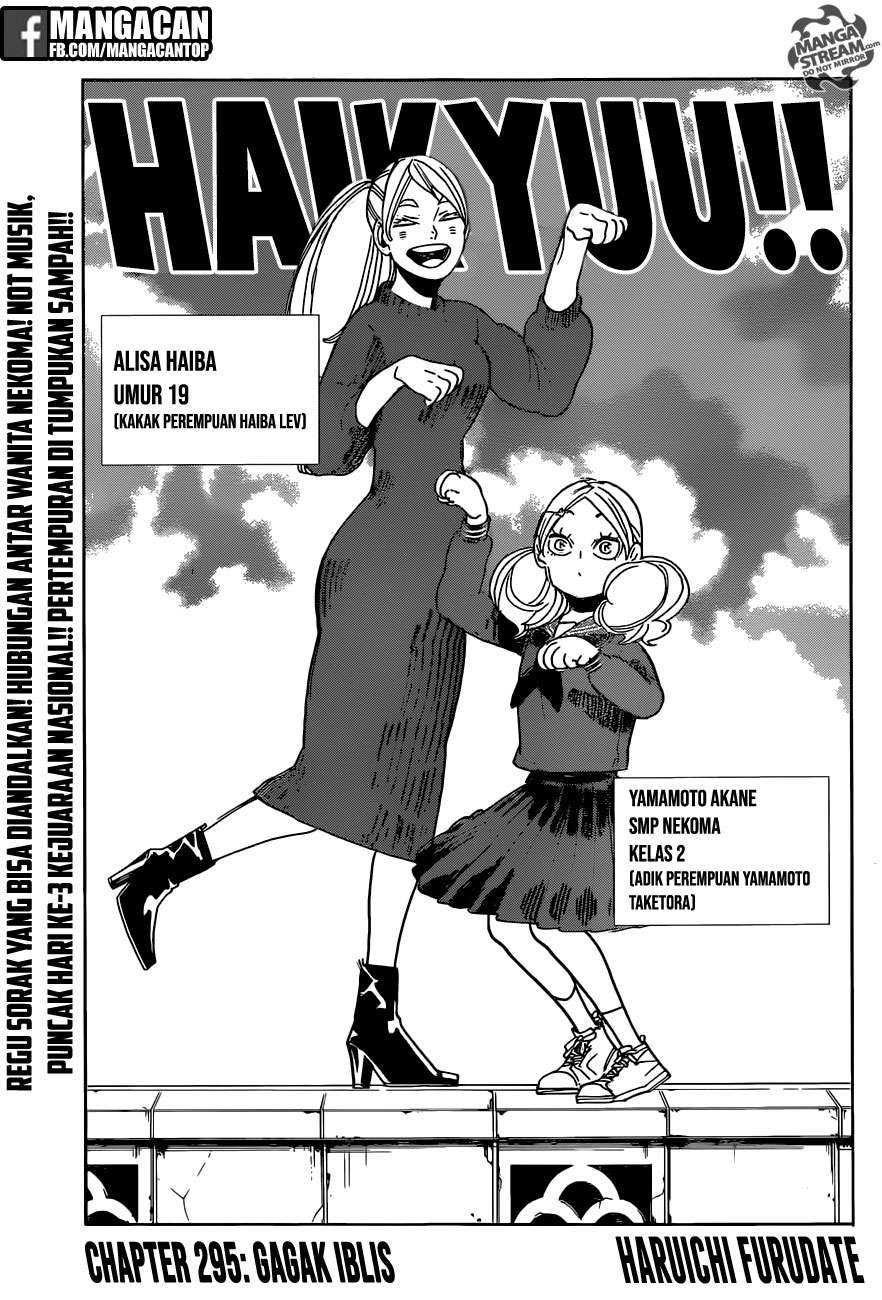Komik Haikyuu!! Chapter 295 gambar nomor 1