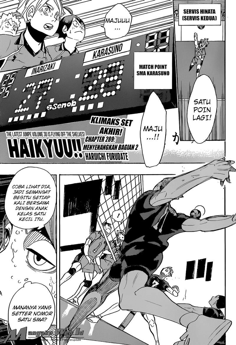 Manga Haikyuu!! Chapter 289 gambar nomor 2