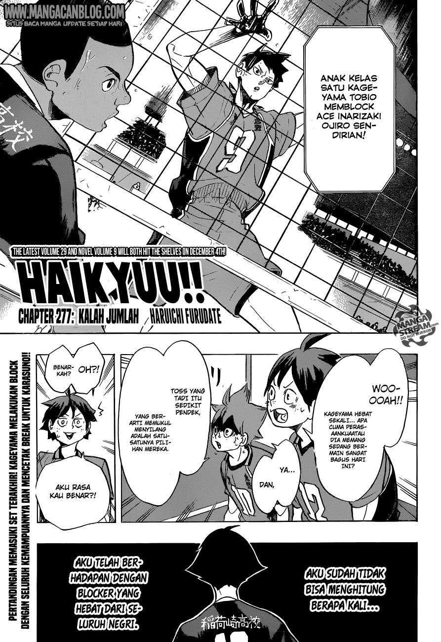 Komik Haikyuu!! Chapter 277 gambar nomor 1