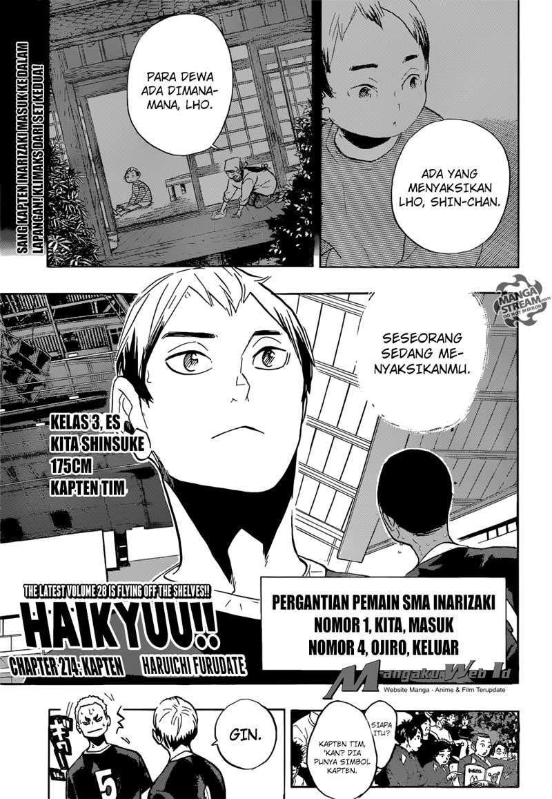 Manga Haikyuu!! Chapter 274 gambar nomor 2