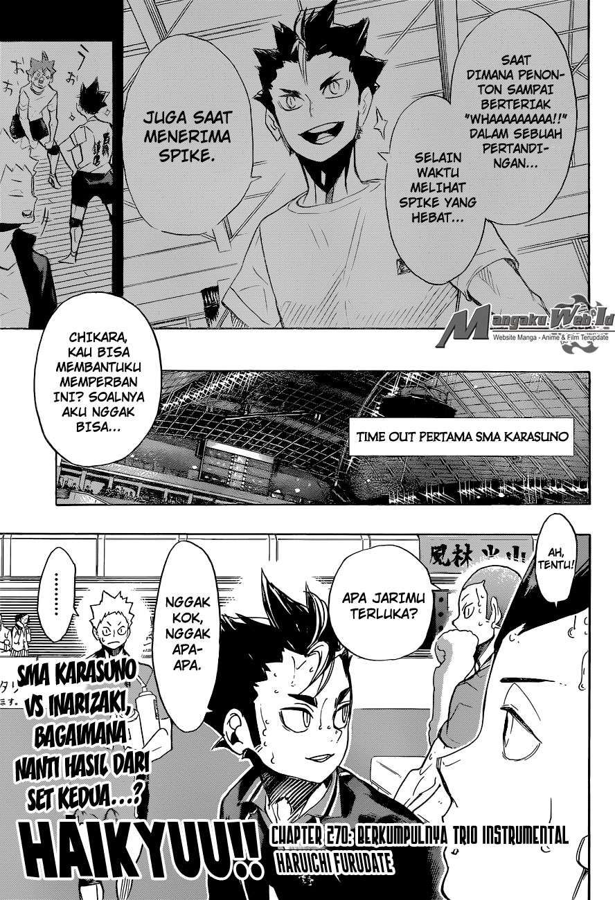 Manga Haikyuu!! Chapter 270 gambar nomor 2