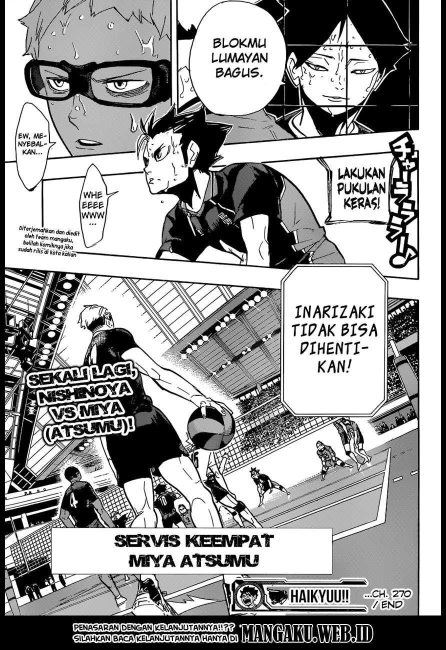 Haikyuu!! Chapter 270 Gambar 20