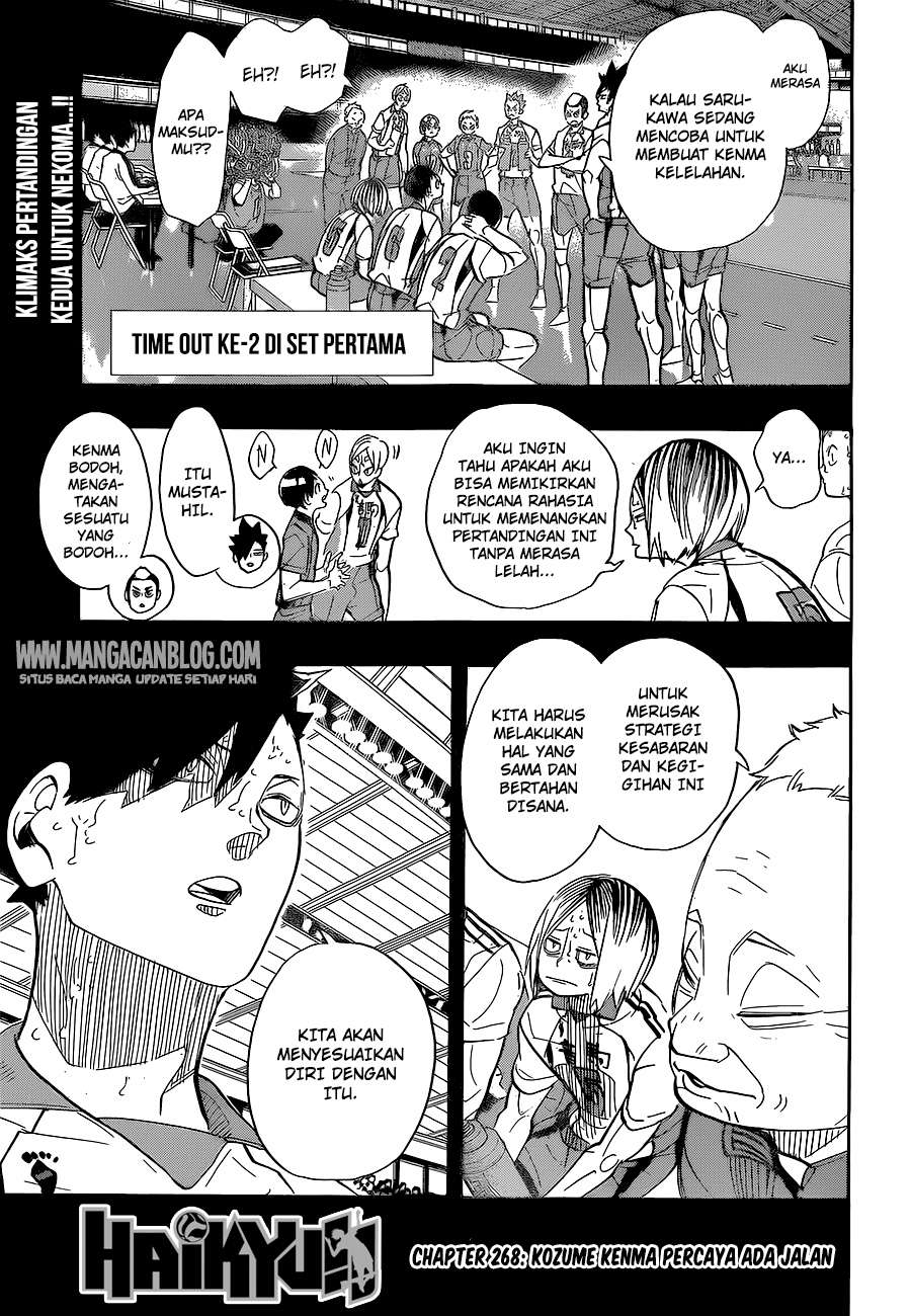 Komik Haikyuu!! Chapter 268 gambar nomor 1
