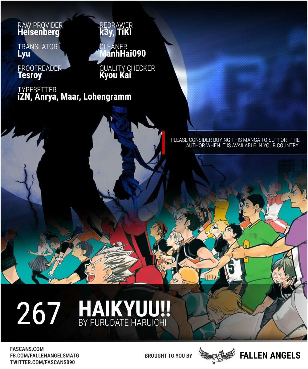 Komik Haikyuu!! Chapter 267 gambar nomor 1