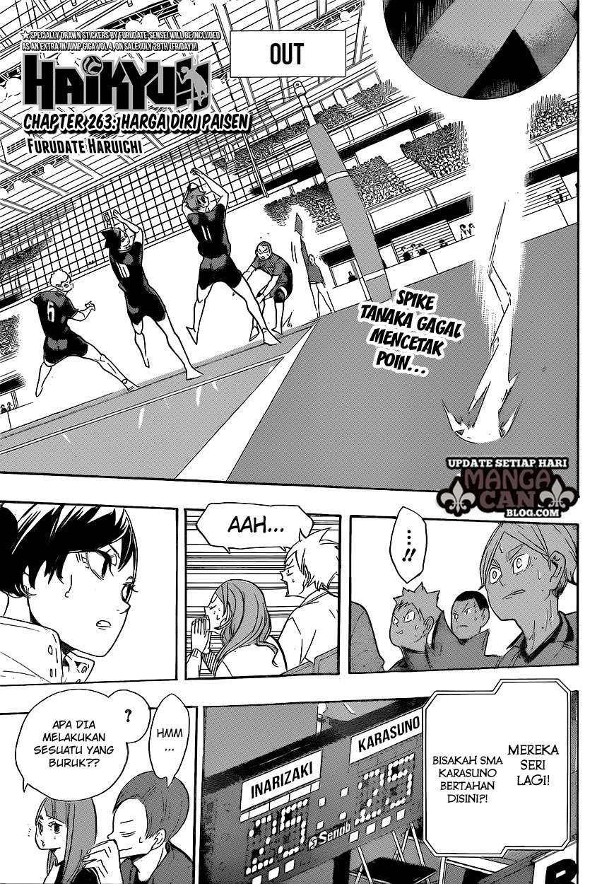 Manga Haikyuu!! Chapter 263 gambar nomor 2