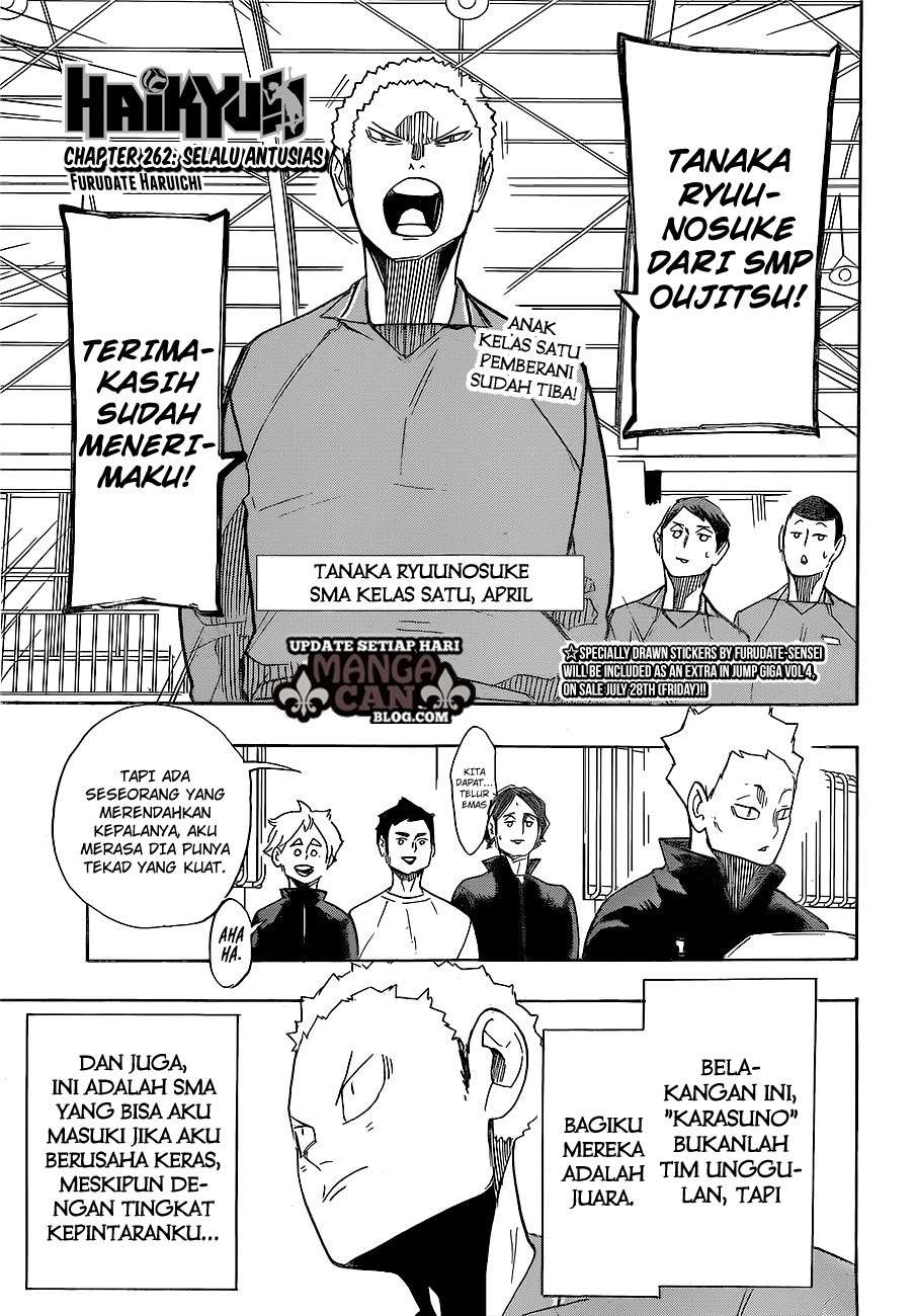 Manga Haikyuu!! Chapter 262 gambar nomor 2