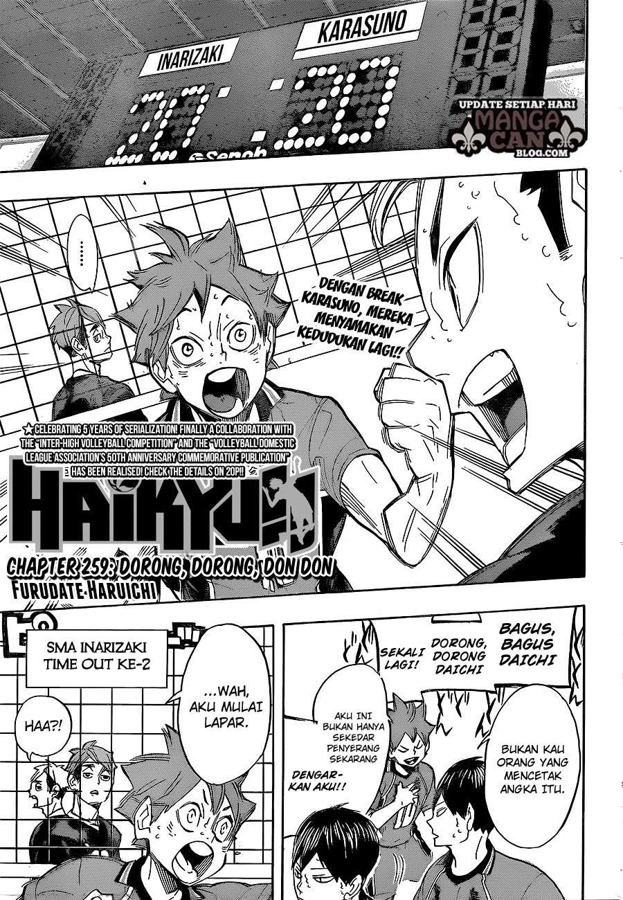 Manga Haikyuu!! Chapter 259 gambar nomor 2