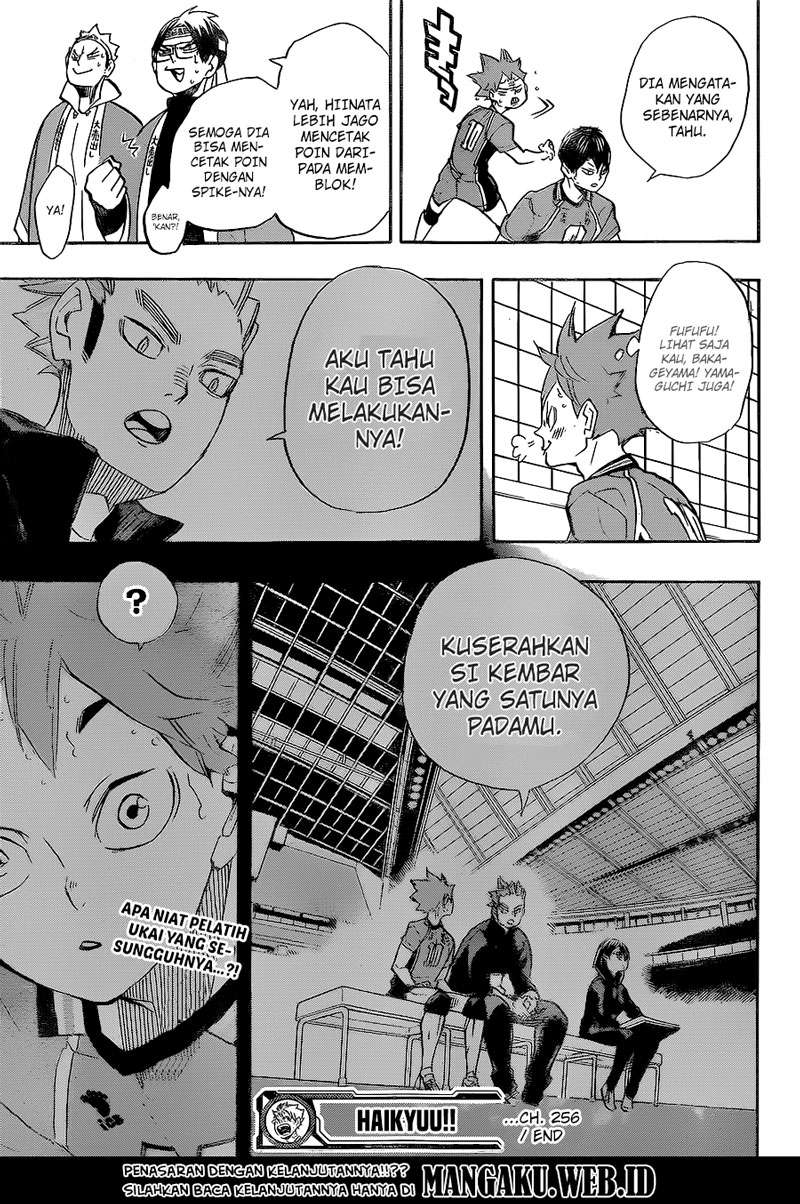 Haikyuu!! Chapter 256 Gambar 19