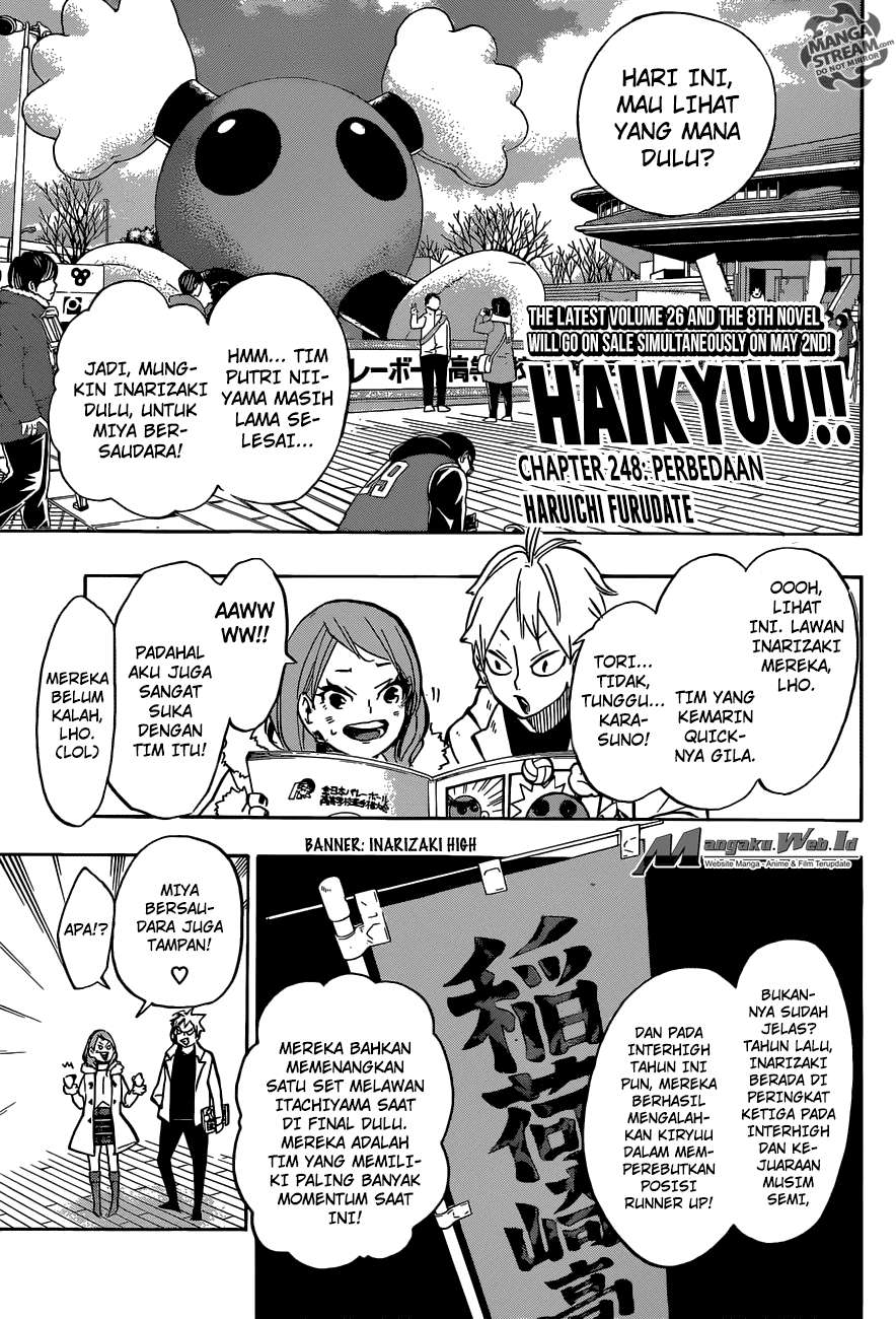 Manga Haikyuu!! Chapter 248 gambar nomor 2