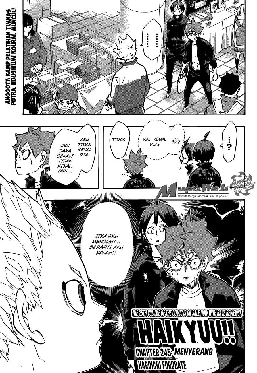 Manga Haikyuu!! Chapter 245 gambar nomor 2