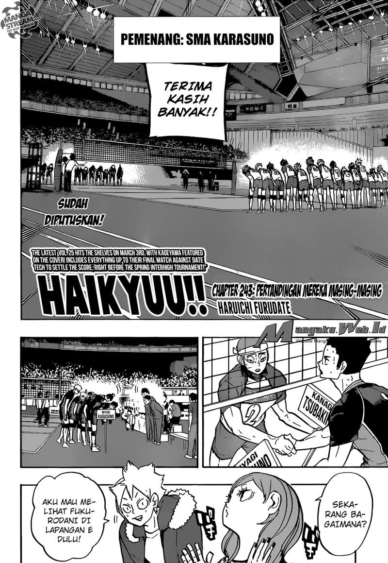 Manga Haikyuu!! Chapter 243 gambar nomor 2
