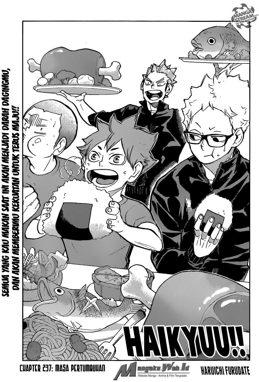 Manga Haikyuu!! Chapter 237 gambar nomor 2
