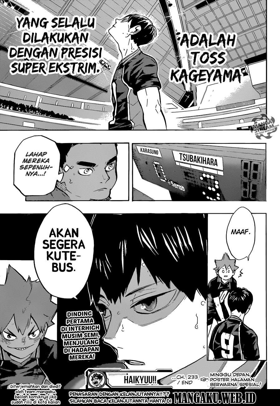 Haikyuu!! Chapter 233 Gambar 19