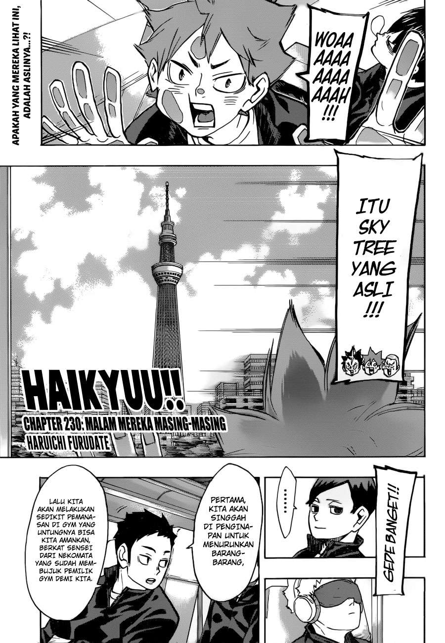 Manga Haikyuu!! Chapter 230 gambar nomor 2