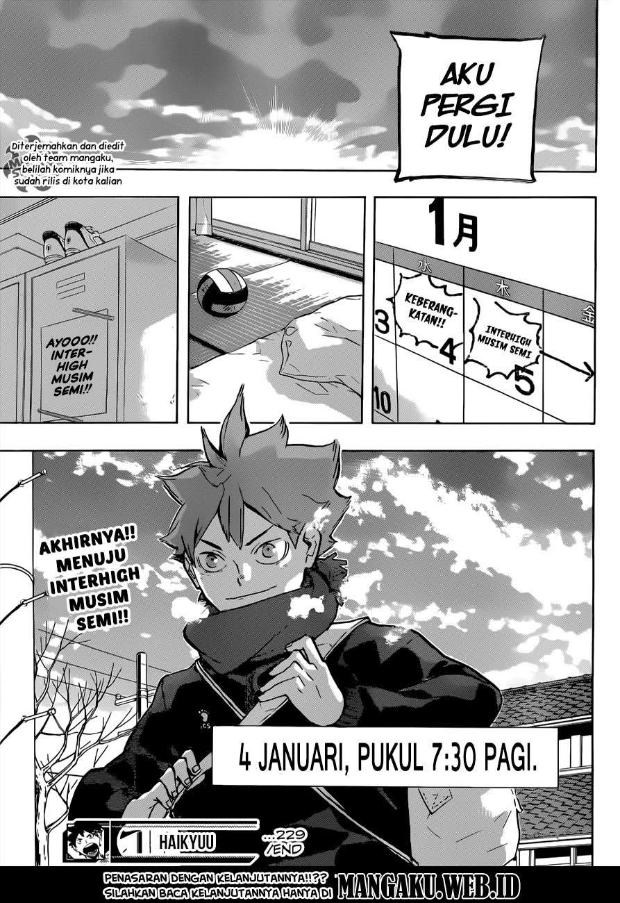 Haikyuu!! Chapter 229 Gambar 20