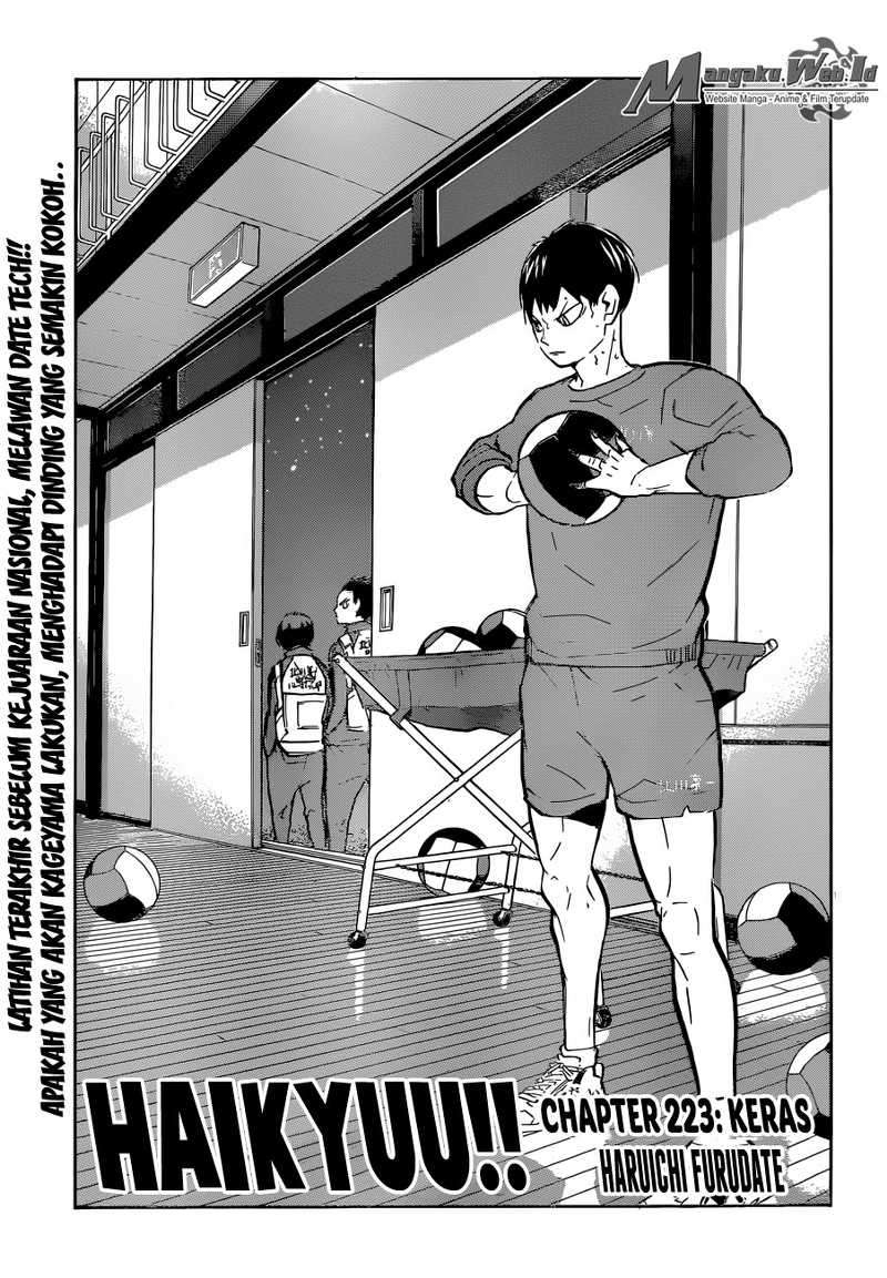 Manga Haikyuu!! Chapter 223 gambar nomor 2