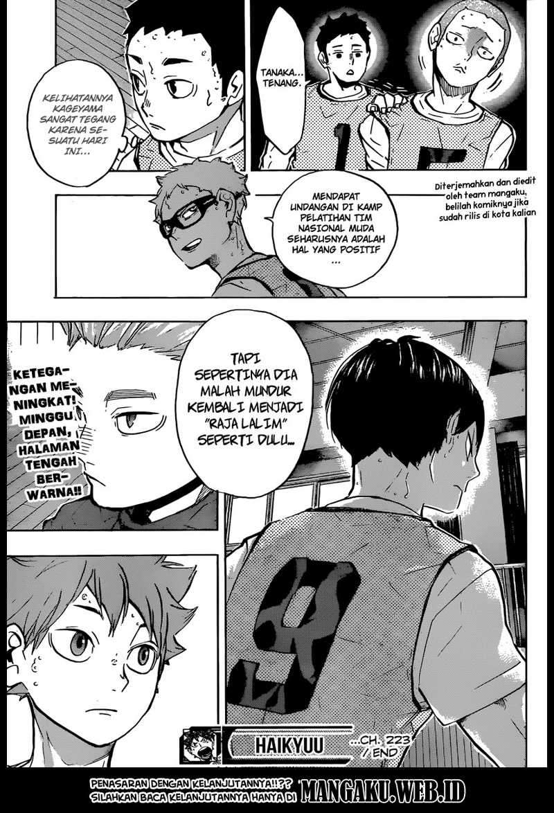 Haikyuu!! Chapter 223 Gambar 20