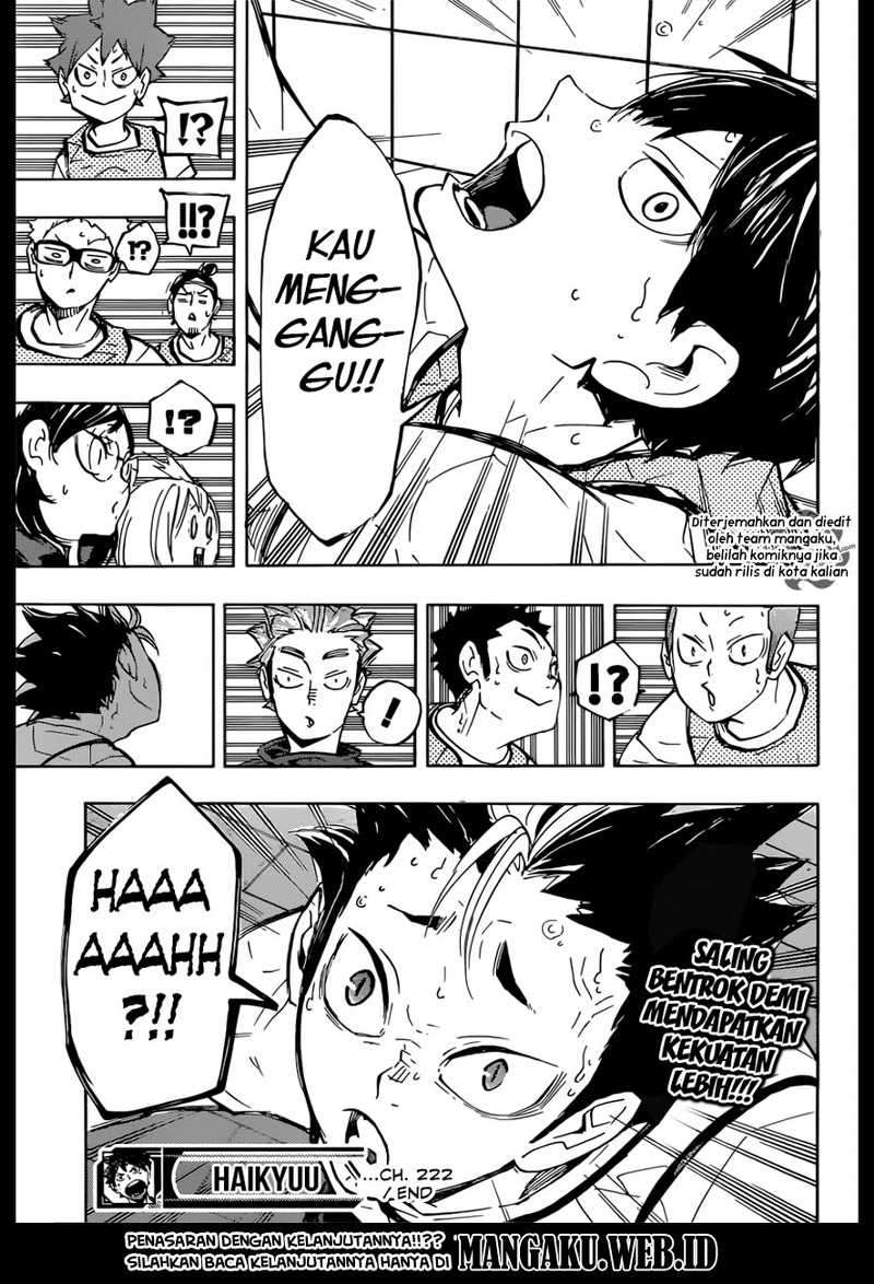 Haikyuu!! Chapter 222 Gambar 20