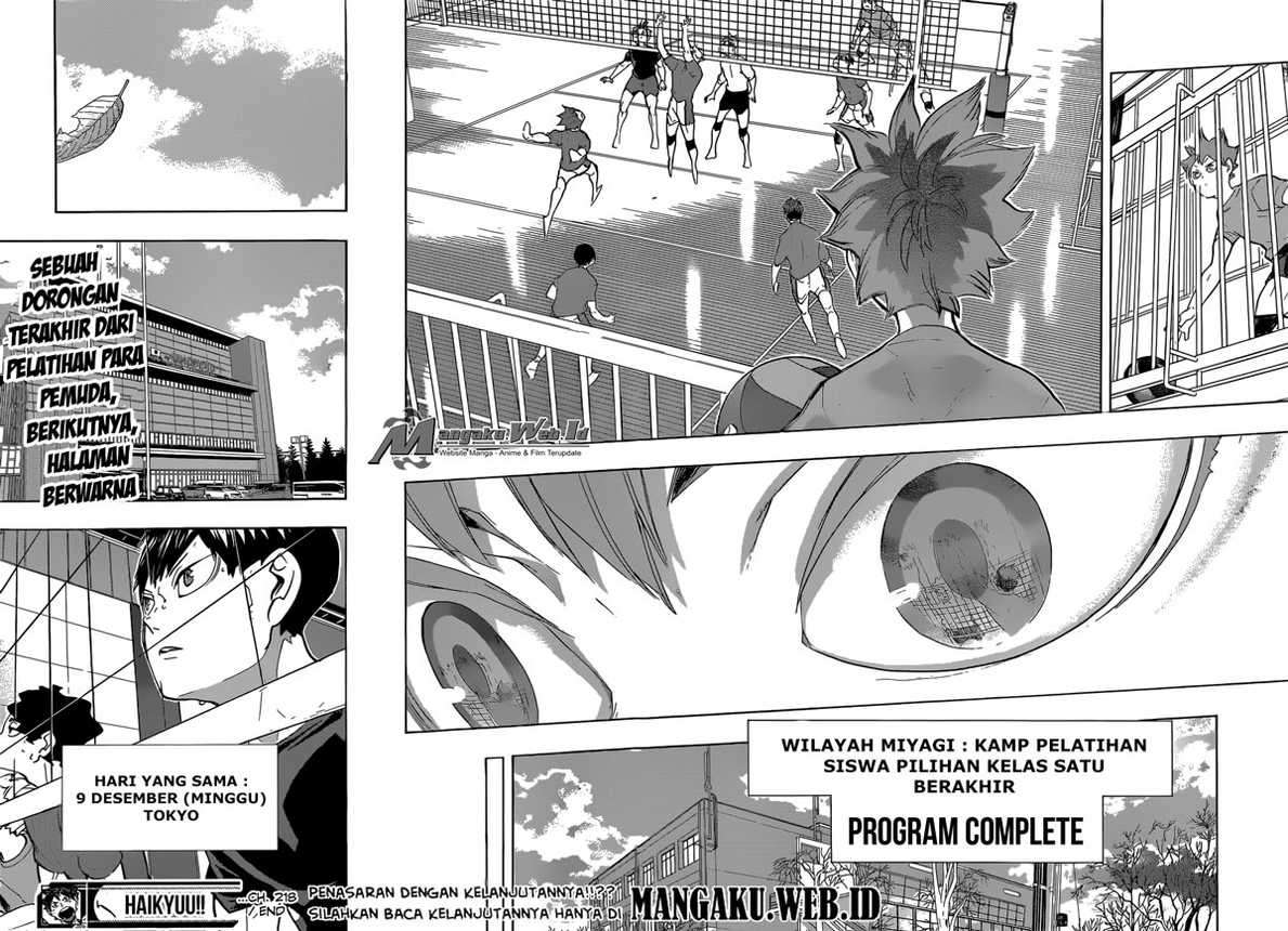 Haikyuu!! Chapter 218 Gambar 19