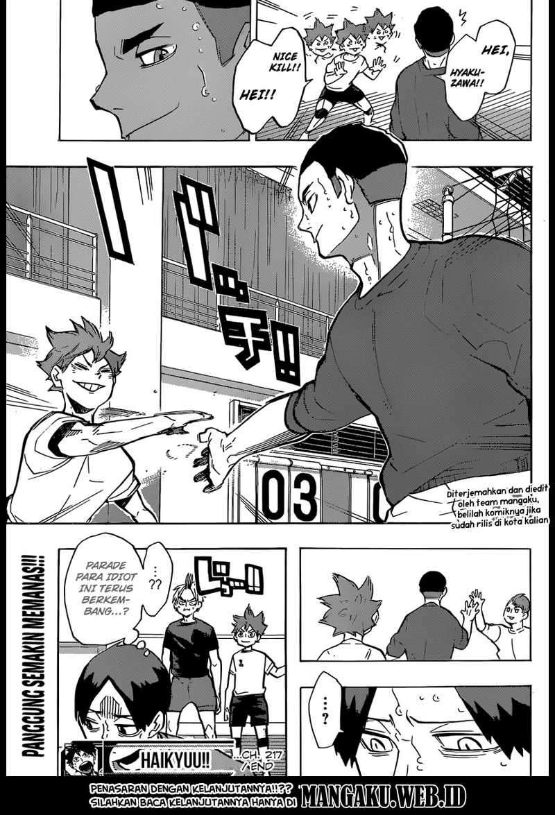 Haikyuu!! Chapter 217 Gambar 20