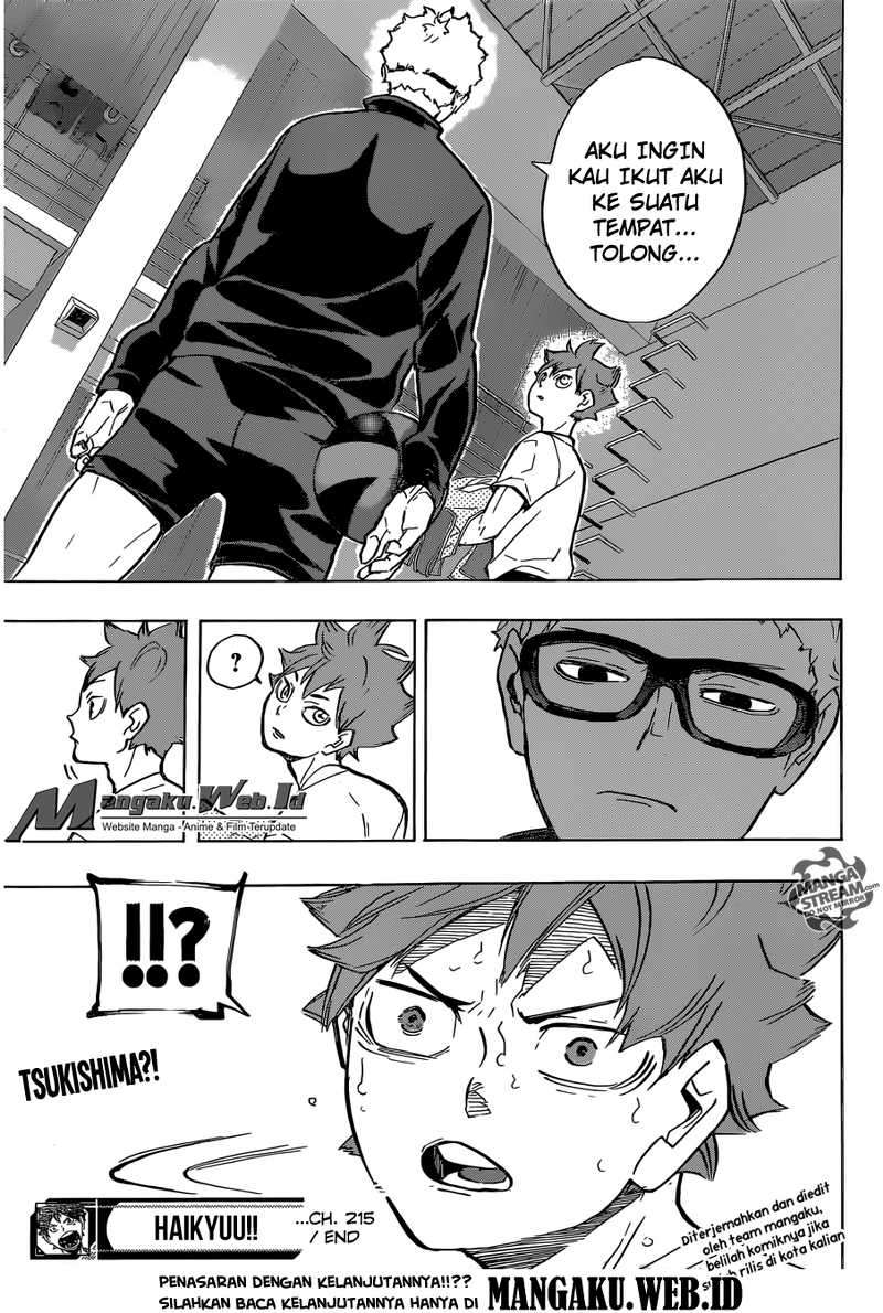 Haikyuu!! Chapter 215 Gambar 19