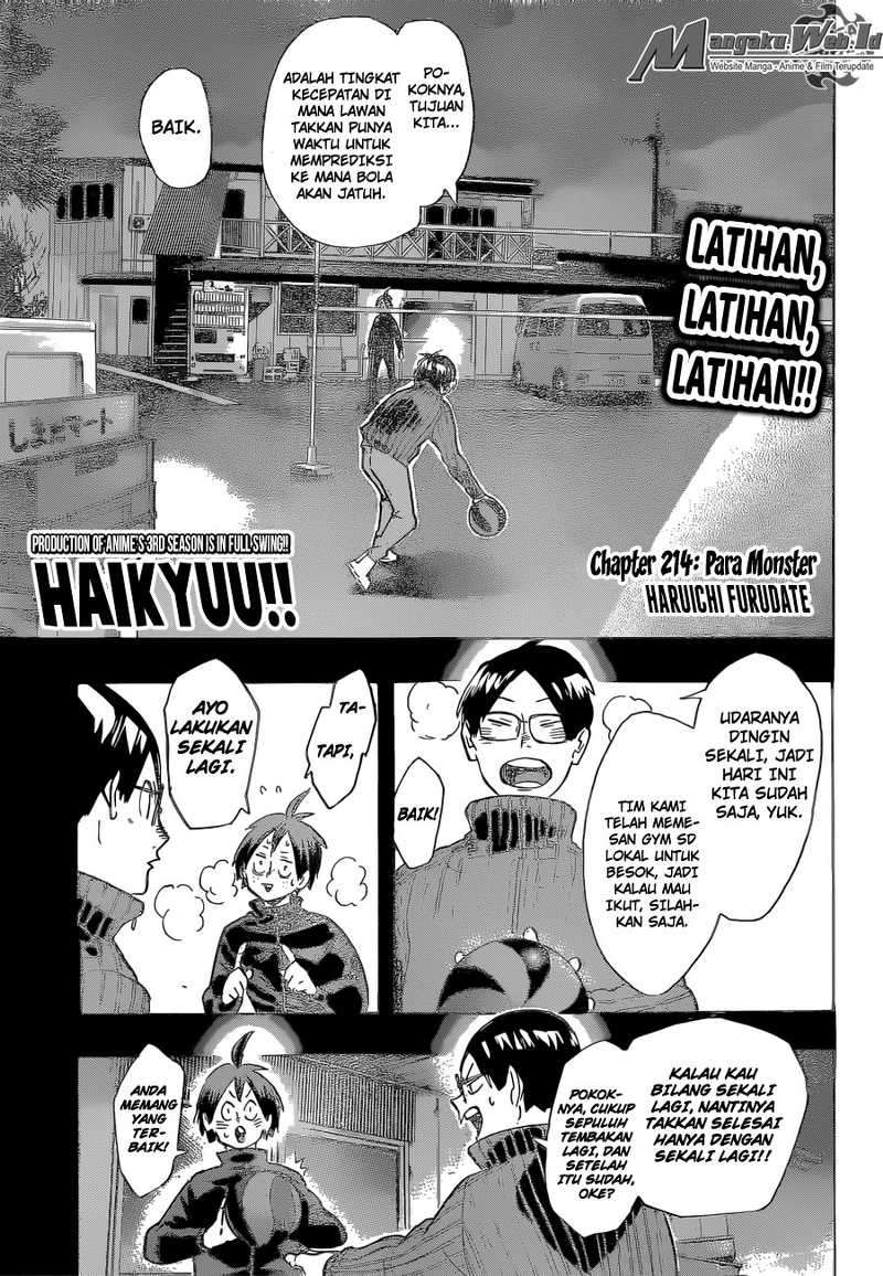 Manga Haikyuu!! Chapter 214 gambar nomor 2