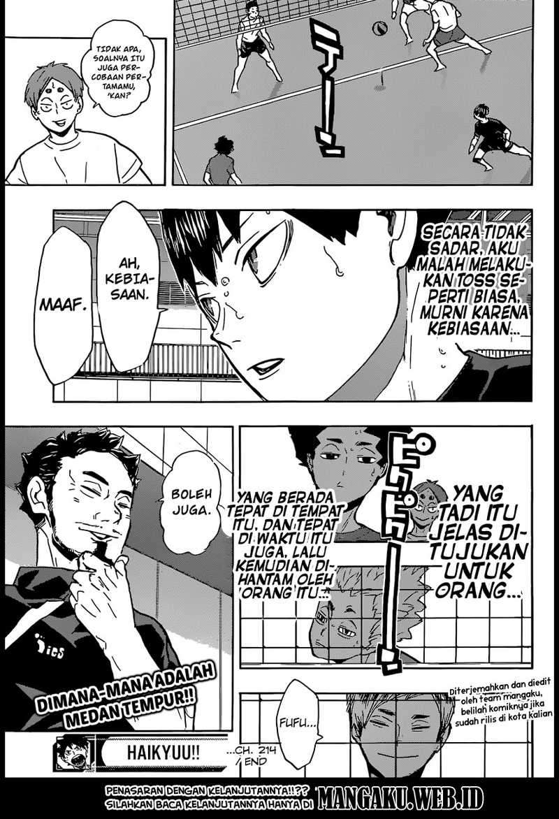 Haikyuu!! Chapter 214 Gambar 20