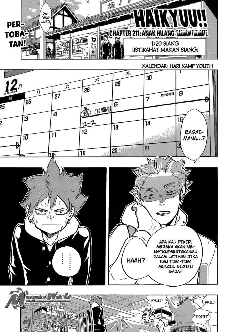 Manga Haikyuu!! Chapter 211 gambar nomor 2