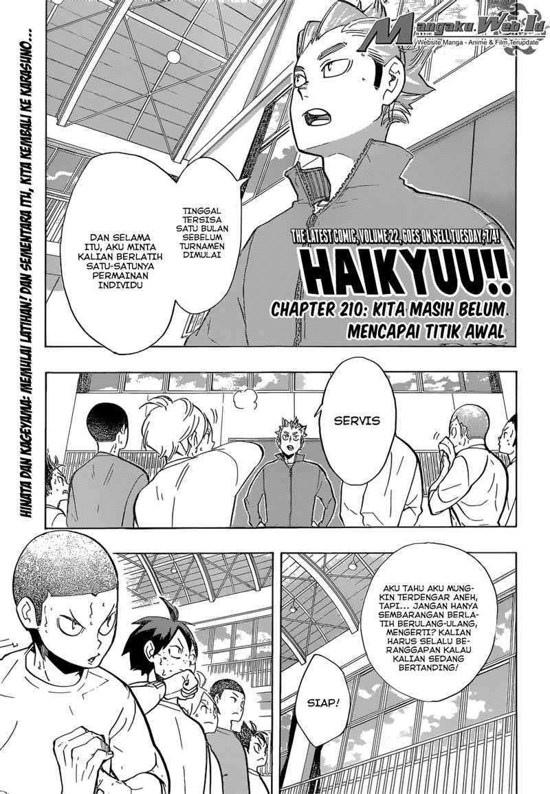 Manga Haikyuu!! Chapter 210 gambar nomor 2