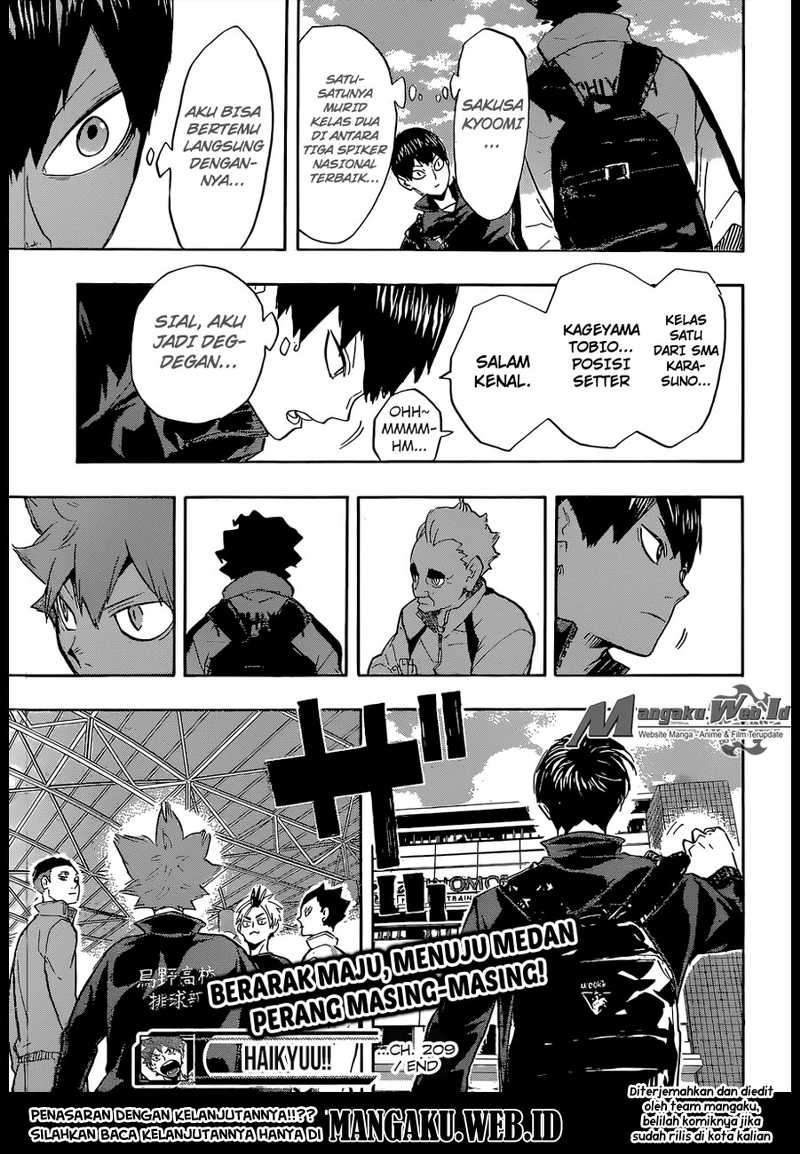 Haikyuu!! Chapter 209 Gambar 20