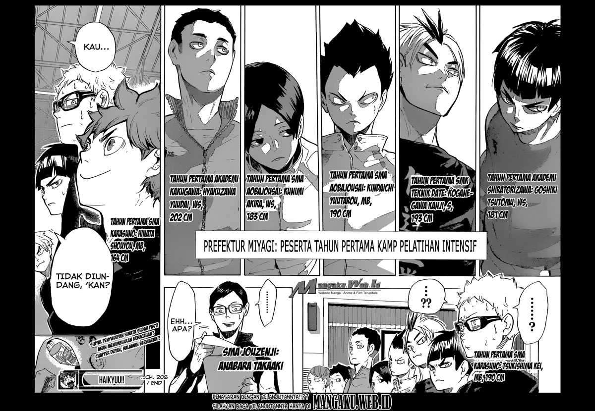 Haikyuu!! Chapter 208 Gambar 21
