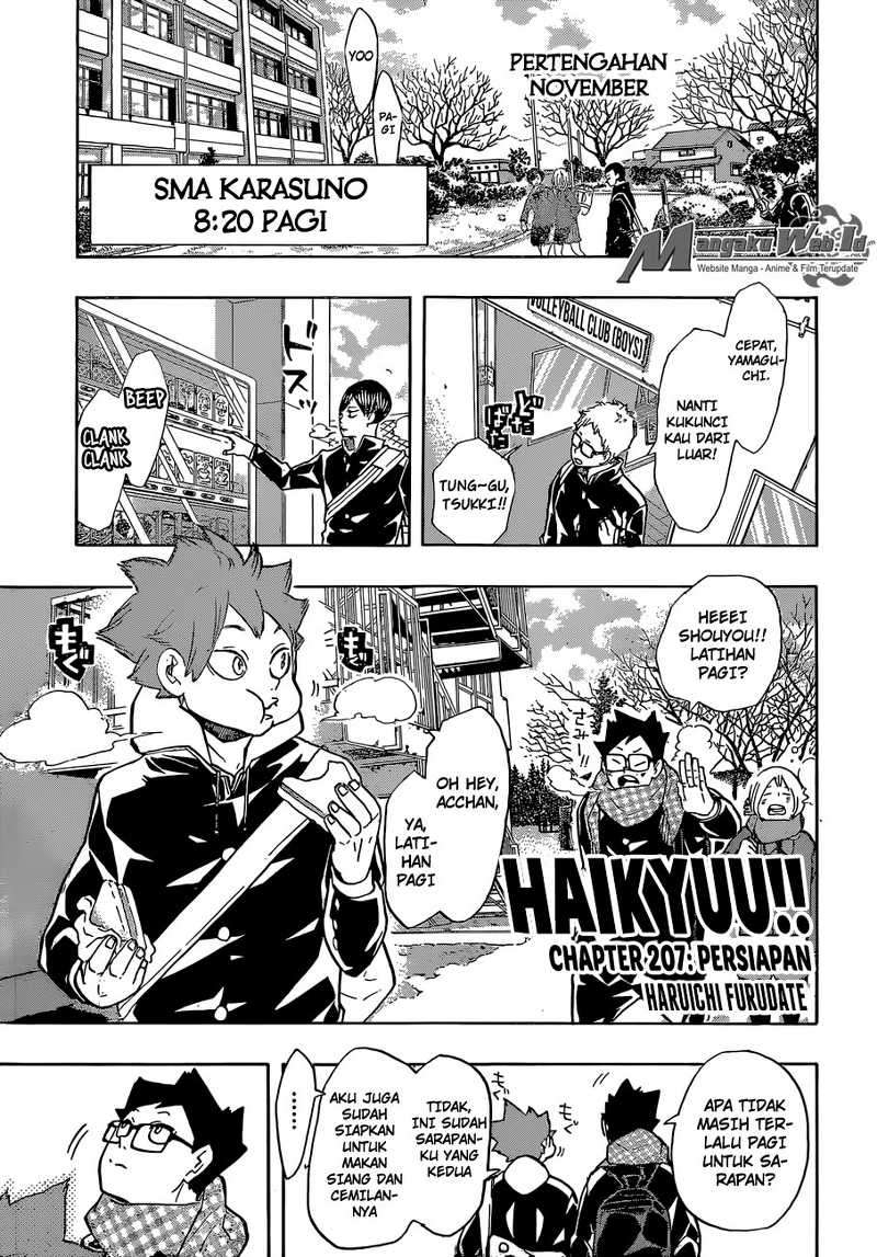 Manga Haikyuu!! Chapter 207 gambar nomor 2