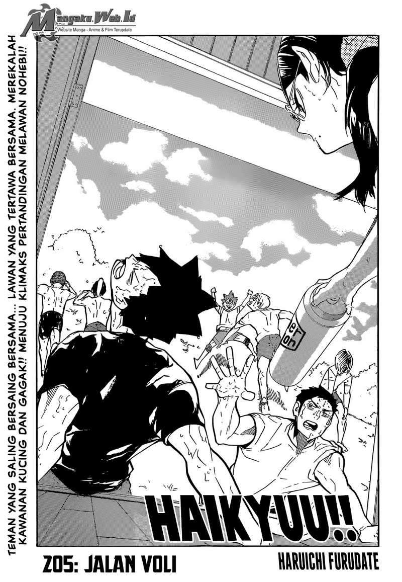 Manga Haikyuu!! Chapter 205 gambar nomor 2