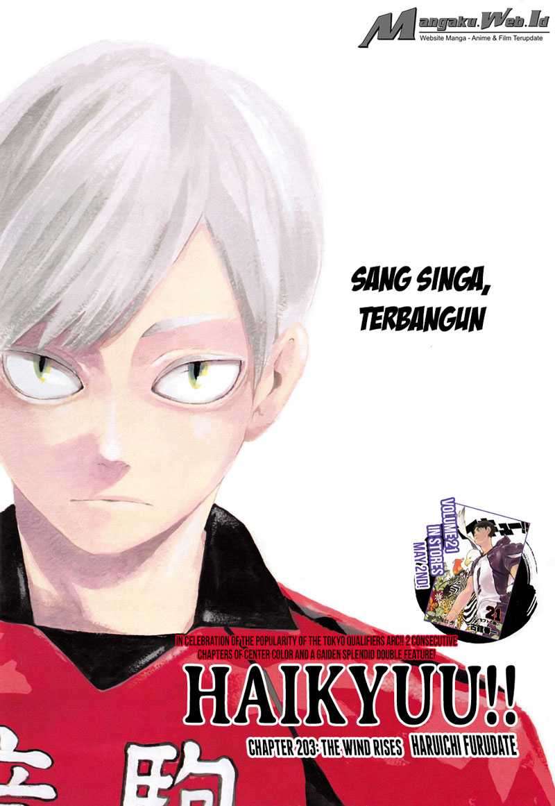 Komik Haikyuu!! Chapter 203 gambar nomor 1