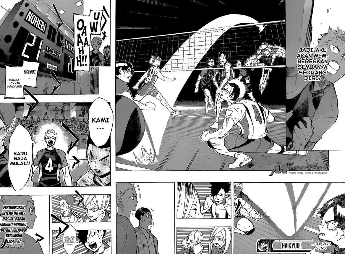 Haikyuu!! Chapter 203 Gambar 18