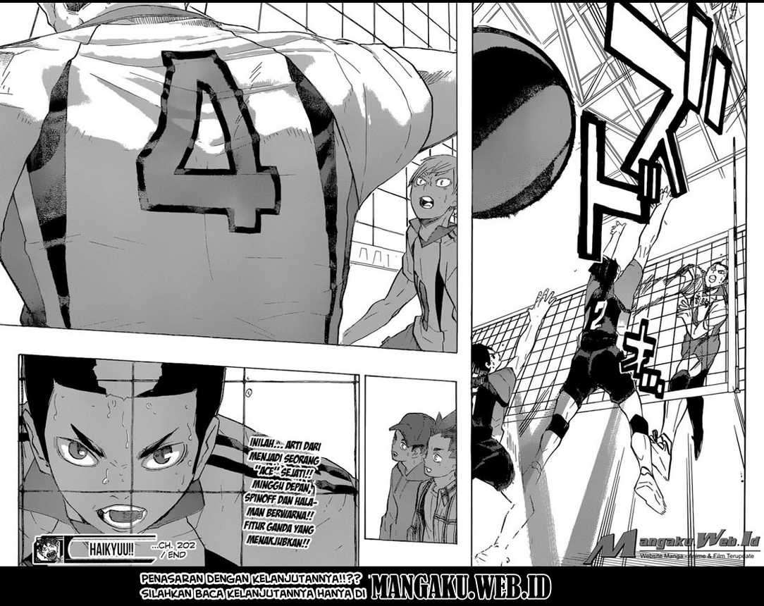 Haikyuu!! Chapter 202 Gambar 18