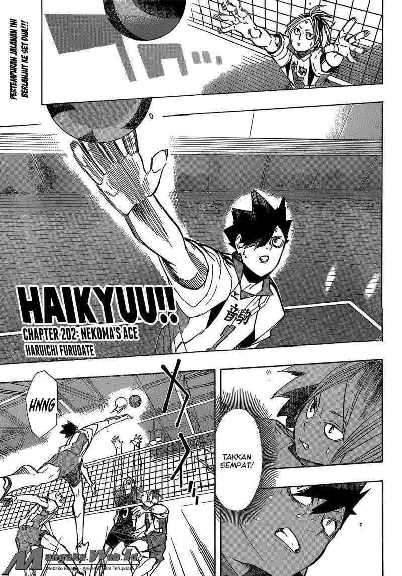 Manga Haikyuu!! Chapter 202 gambar nomor 2