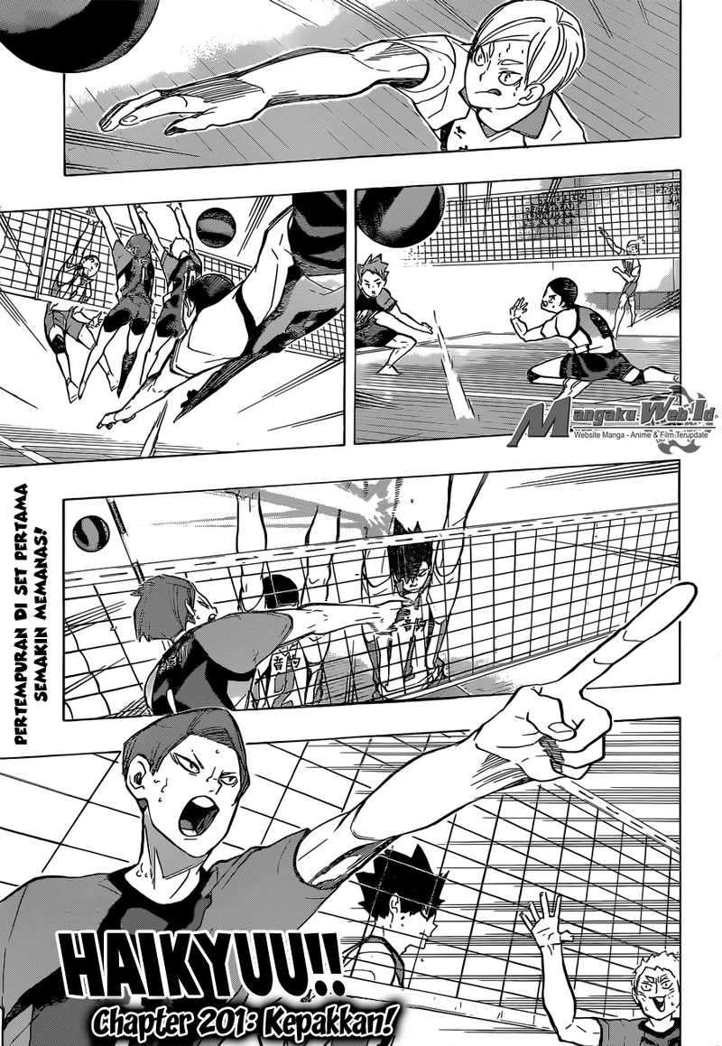 Manga Haikyuu!! Chapter 201 gambar nomor 2