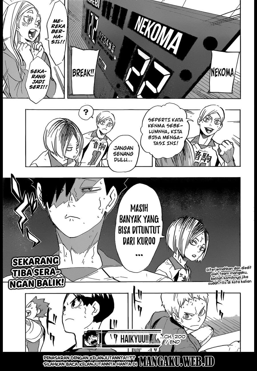 Haikyuu!! Chapter 200 Gambar 19
