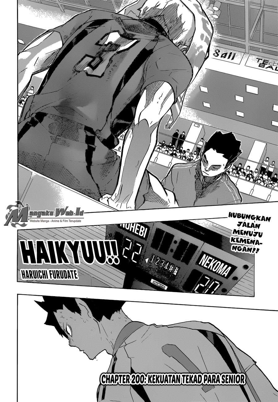 Haikyuu!! Chapter 200 Gambar 7