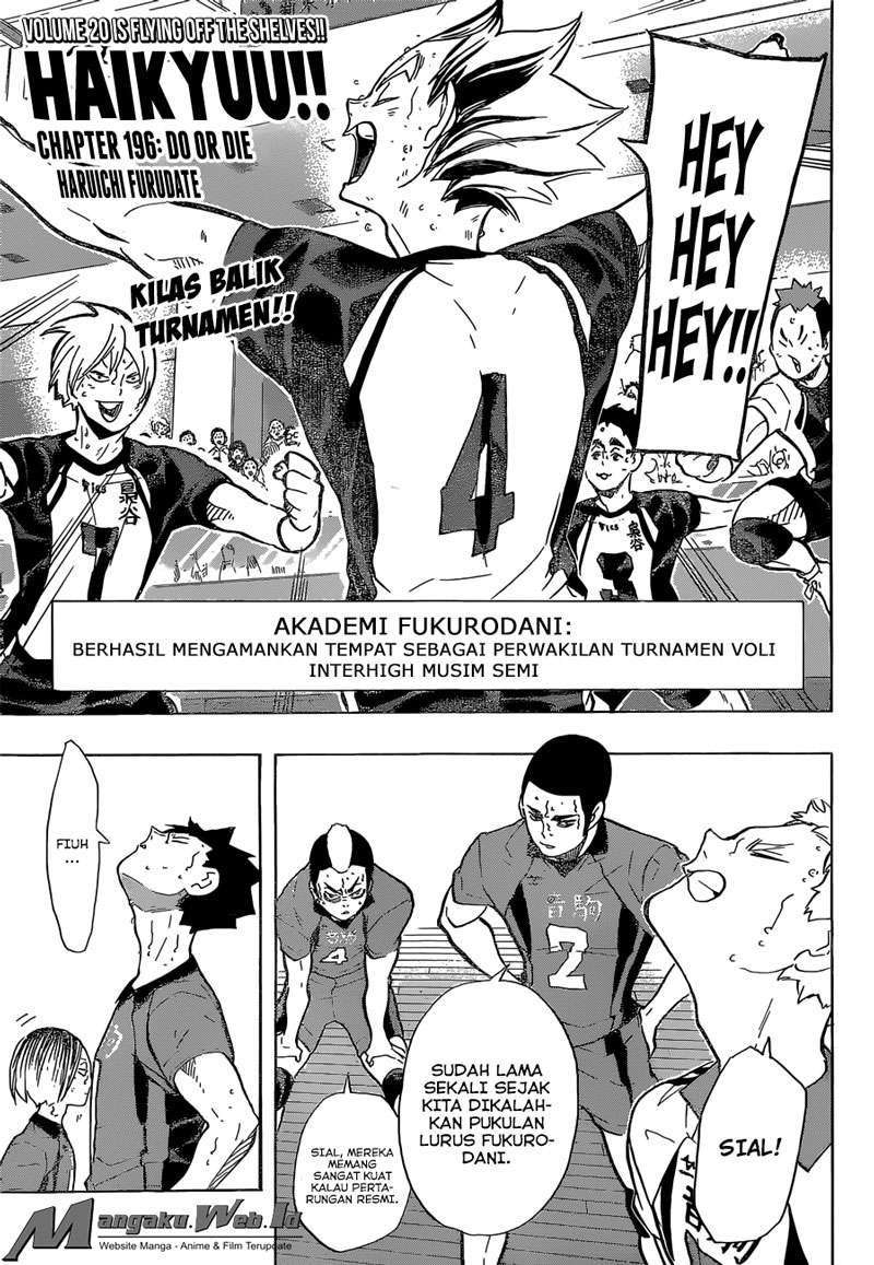 Manga Haikyuu!! Chapter 196 gambar nomor 2