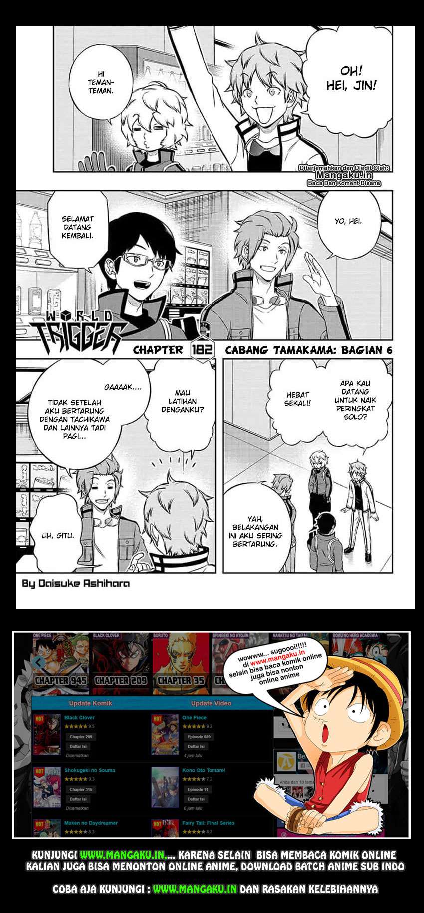 Manga World Trigger Chapter 182 gambar nomor 2