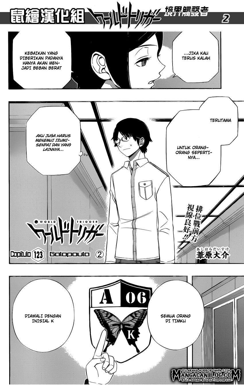 Manga World Trigger Chapter 123 gambar nomor 2