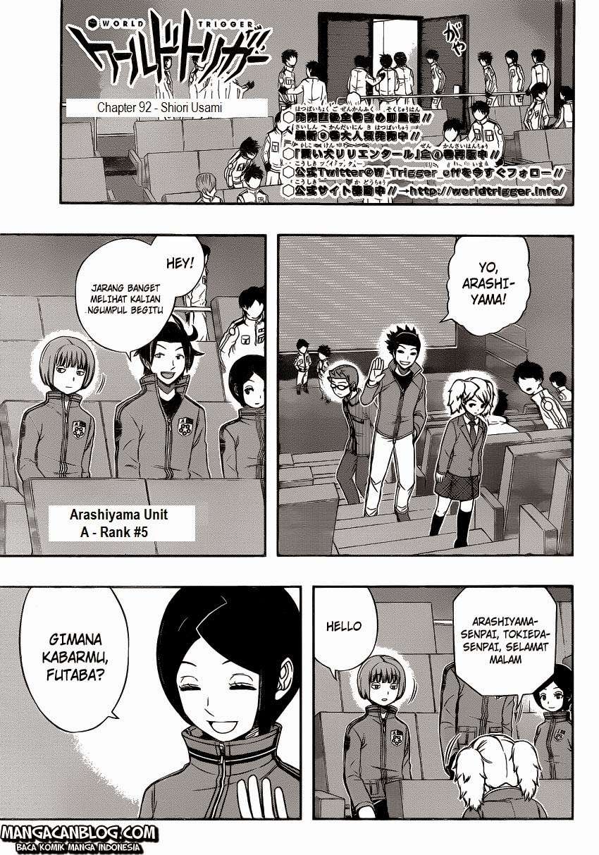 Manga World Trigger Chapter 92 gambar nomor 2