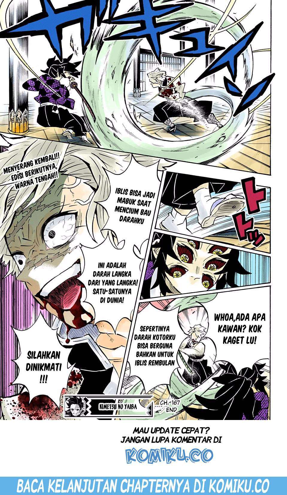 Kimetsu no Yaiba Chapter 167 Gambar 19