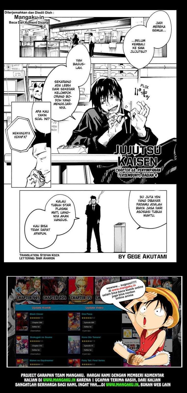 Manga Jujutsu Kaisen Chapter 68 gambar nomor 2