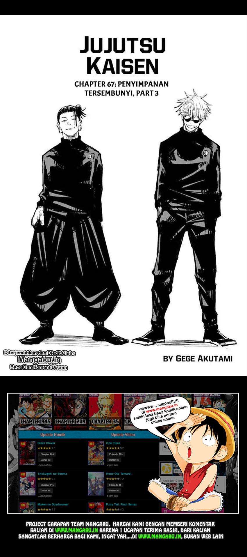 Manga Jujutsu Kaisen Chapter 67 gambar nomor 2