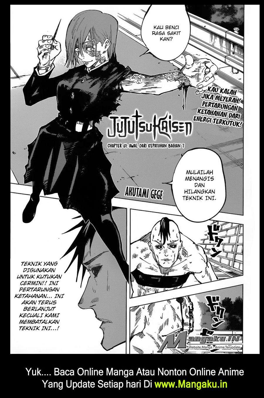 Manga Jujutsu Kaisen Chapter 61 gambar nomor 2