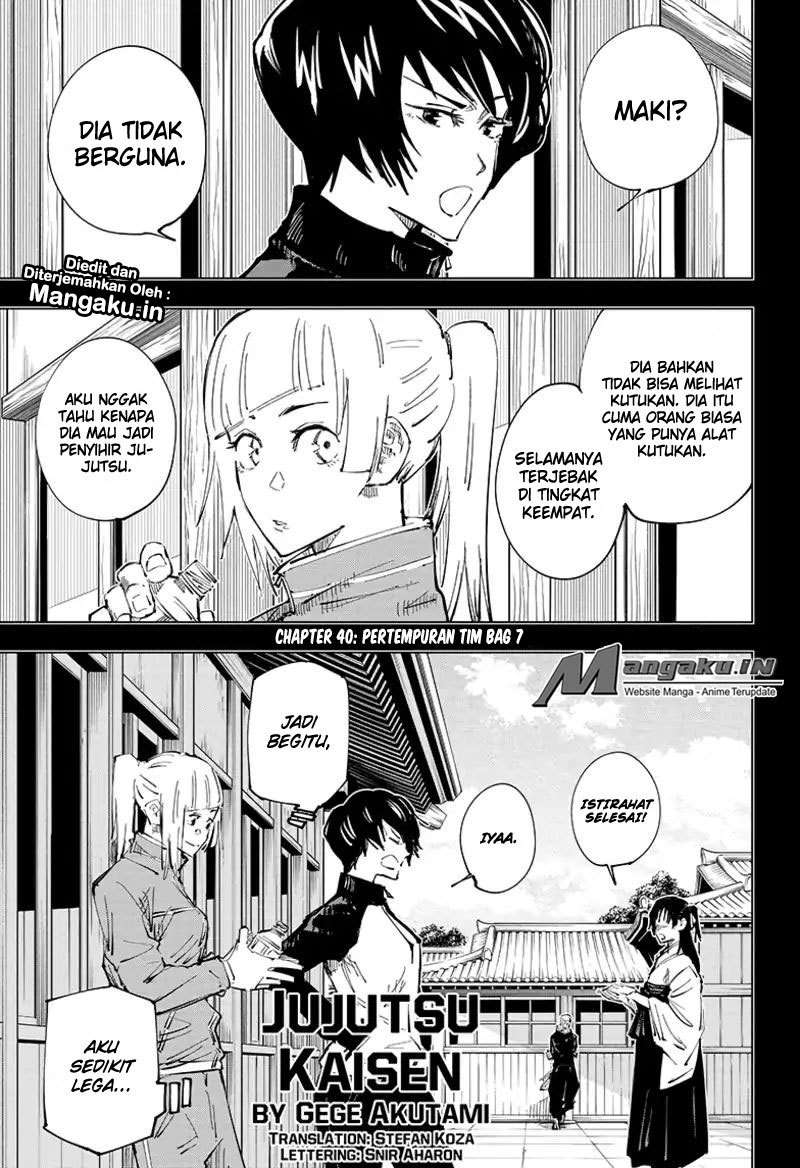 Manga Jujutsu Kaisen Chapter 40 gambar nomor 2